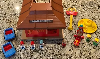 Vintage 1974 McDonalds Playskool Familiar Places Play Set Restaurant & Figures • $44.95