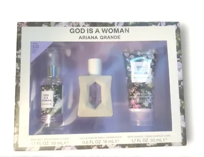 Ariana Grande God Is A Woman Gift Set  Eau De Parfum Body Soufflé & Mist New! • $39.99