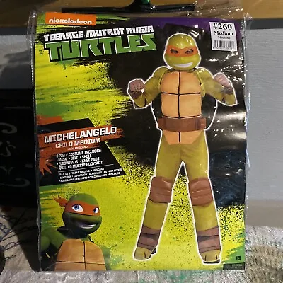 Teenage Mutant Ninja Turtles TMNT Michelangelo Outfit Costume Boys M 8-10 • $17