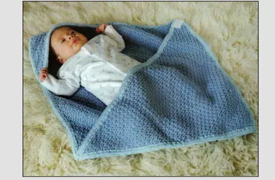 NI79 Baby's Dk & Aran Papoose 0-6Months Vintage Knitting Pattern COPY • £3.49