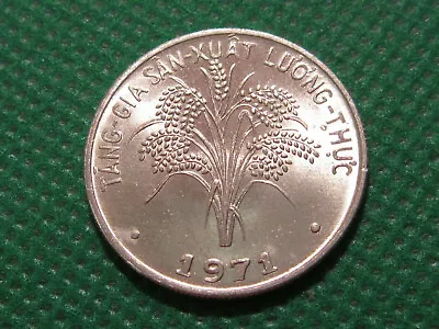 1971 Viet Nam Coin 1 Dong  Rice Plant  Viet Nam War Era Sweet Coin • $3