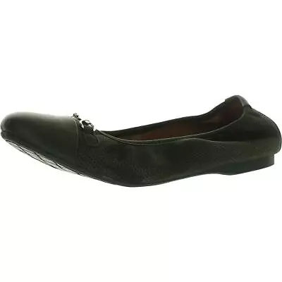 Me Too Womens Green Leather Ballet Flats Shoes 8.5 Medium (BM) BHFO 6998 • $17.99