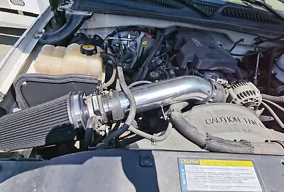 For 99-07 Chevy GMC V8 4.8L/5.3L/6.0L 4 Cold Air Intake Kit+Heat Shield Black • $44.99