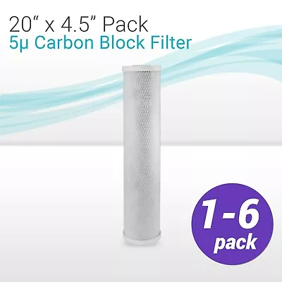 1-6 Pcs 20 BB Whole House CTO Carbon Block Water Filters Fits Vitapur VS20RF-CTO • $148.95