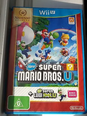 New Super Mario Bros U + Super Luigi U Nintendo Wii U Free Tracked Postage • $29.95