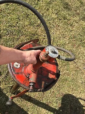 Vtg Bennett Gear Oil Hand Crank Pump For 15 Gallon Drum Garage Gas Station Pump • $157.50