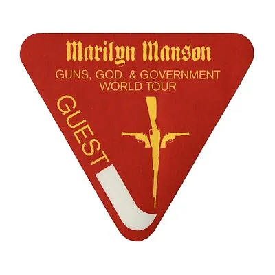 Marilyn Manson 2001 Holy Wood Concert Tour Band Guest Backstage Pass • $6.90