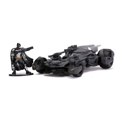 DC COMICS Justice League Justice League Batmobile Die-cast Vehicle And Metal Bat • $27.16