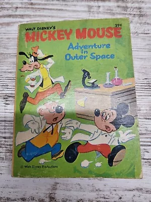 Mickey Mouse Adventure In Outer Space Whitman Big Little Book 1968 Walt Disney • $9.99