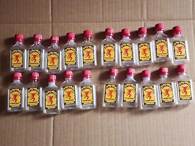 Lot 20x Fireball Mini Liquor Bottles 50mL Empty Plastic Whiskey Alcohol Craft • $6