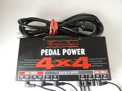 Voodoo Labs 4x4 High Current Pedalboard Pedal Power Supply W/Cables  • $159.99