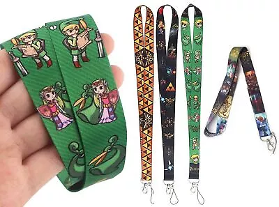 LEGEND Of ZELDA Lanyard ~ LINK Triforce HYRULE Navi ~ ID Keychain Neck Strap The • $6.95