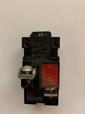 $8.95 • Buy Pushmatic 20 Amp P120 Single Pole 20a 1 Pole Circuit Breaker Tested