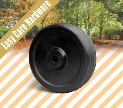 6  Solid Rubber Wheel For Jockey Wheel Replacement Wheels Solid NEW AU • $18.99