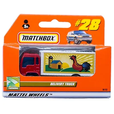 Matchbox #28 Isuzu Delivery Truck Red Farming Series International Box 2000 • $8.99