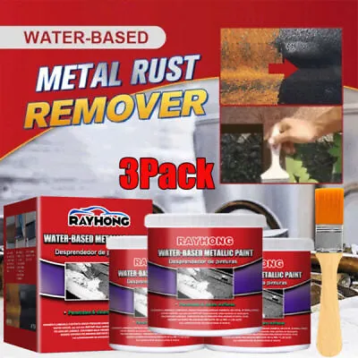 3PCS Rayhong Car Rust-free Primer Water Based Metal Rust Remover Metallic Paint • $17.95