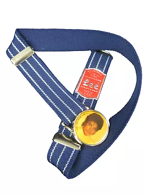 Vtg 1984 LEE JEANS Triumph Belt X MICHAEL JACKSON Picture Buckle Original Tag • $29.99