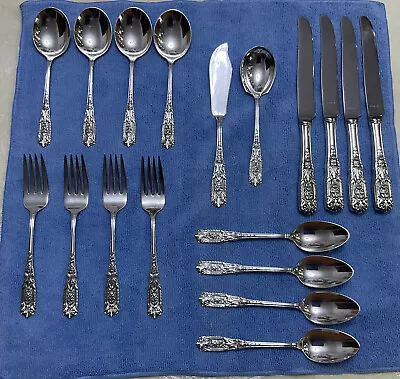 Westmoreland Sterling Silver Milburn Rose  Silverware Flatware.  18pieces • $575