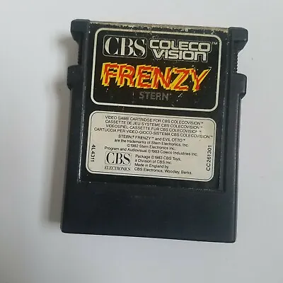 Frenzy - CBS Colecovision - Untested - Cartridge Only Good Condition - PAL • £24.99