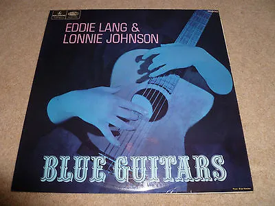 EDDIE LANG & LONNIE JOHNSON-Blue Guitars MONO VINYL LP UK ORIGINAL  • £27.49