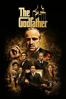 1972 The Godfather Movie Poster 11X17 Vito Corleone Marlon Brando Pacino 🕴🏻🍿 • $12.93