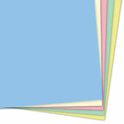 A4 Pastel Colour Card Pack 30 Sheets 5 Colours Light Coloured Card 160gsm  • £4.29