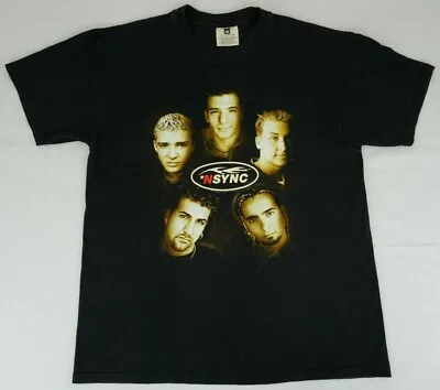 Vintage 1999 Black Winterland NSync Shirt Tagged Large Music Band Classic  • $63.75