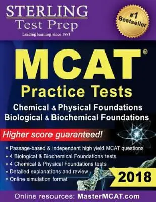 Sterling Test Prep MCAT Practice Tests: Chemical & Physical + Biological &... • $6.64
