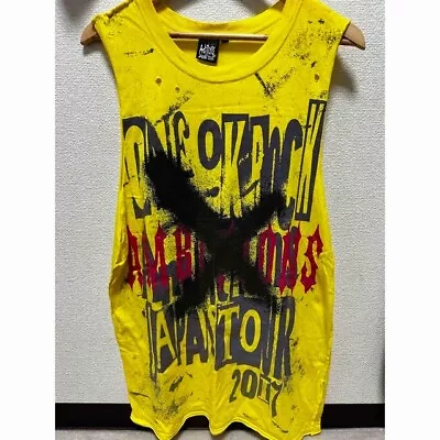 ONE OK ROCK Ambitions Tour 2017 Official Tank Top Yellow Size S VG • $79.98