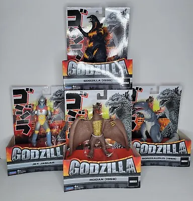 COMPLETE SET Playmates Godzilla Figures Jet Jaguar Gorosaurus Rodan Godzilla1995 • $99.99