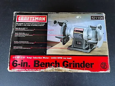 CRAFTSMAN 1/2 HP  6 Inch Bench Grinder 9_21106 NEW Vintage • $79.99