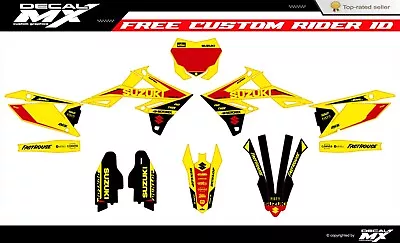 Fits Suzuki RMZ 250 2019 To 2024 RMZ450 2018 To 2024 Graphic Kit Decals Stickers • $128.24