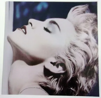 Madonna True Blue Promo Poster Flat 2001 Warner Brothers 2 Sided • $7.50