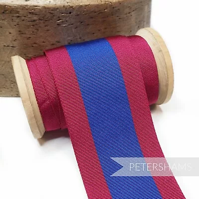 £3.50 • Buy 50mm Chunky Stripe Grosgrain Ribbon For Millinery And Hat Making 1m