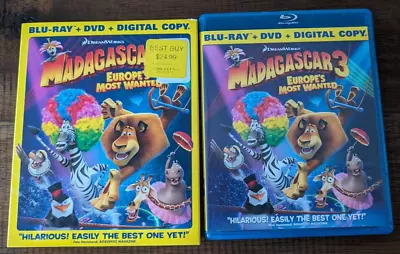 Madagascar 3: Europes Most Wanted (Blu-ray/DVD 2012 2-Disc Set) • $5