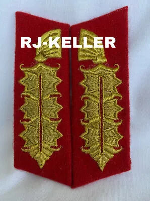 WW2 German Army HEER Wehrmacht Field Marshal General Officers Collar Tabs Rank • $29.97