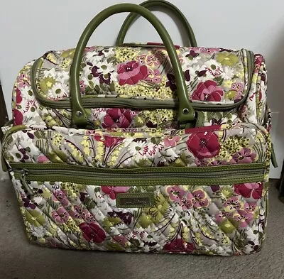 Vera Bradley Carry On Luggage With Wheels • $60