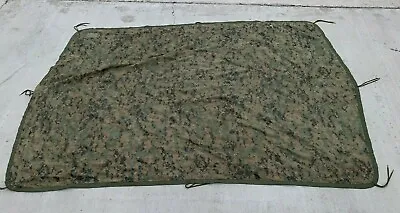 USMC Marine Poncho Liner Woobie Woodland Marpat & Coyote Brown Reversible 88x61 • $62.99