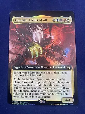 Miscut MTG Omnath Locus Of All Foil Extended Art Promo March Of The Machines • $0.99