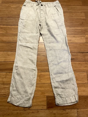 $25 • Buy Baird McNutt 100% Linen Pants Mens 32x32 Tan, Beach, Wedding Casual! GUC