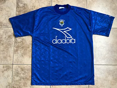 Vintage Diadora FC Linfield Football Shirt 1990's Size L • £90