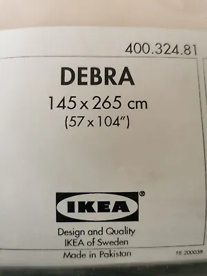 IKEA Debra Curtains 400.324.81 Cream Ivory BRAND NEW Discontinued • £18.95