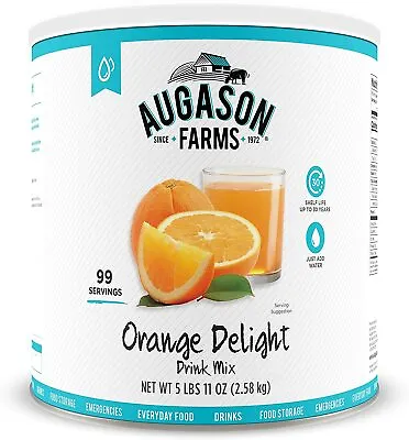 Augason Farms ORANGE Vitamin C Drink Emergency Survival Storage Food BIG #10 Can • $34.99