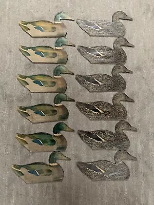 Vintage Johnson's Folding Fiber Board Duck Decoys • $79.95