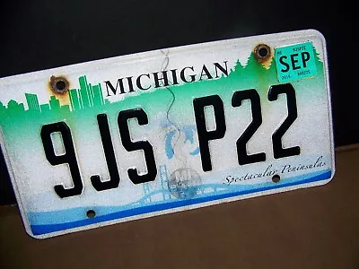 Michigan Spectacular Peninsulas Mackinac Bridge Specialty License Plate 9jsp22 • $12.95