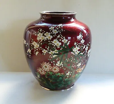 £588 • Buy Antique Meiji/Taisho Period Japanese Bronze Ginbari Cloisonné Vase