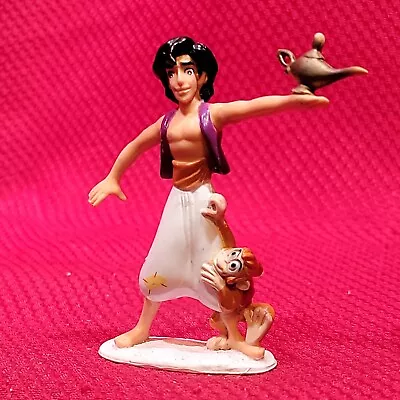 3  ALADDIN ABU Monkey Chimp Disney 1992 Mattel Action Figure Toy Cake Topper VTG • $6.69