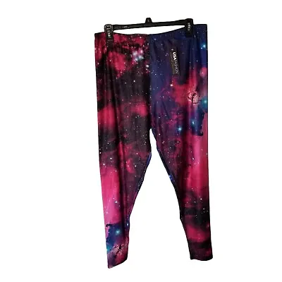 Cosmos Galaxy Women's 12/14 Buttery Soft Ankle Length Leggings Stretch • $11.99