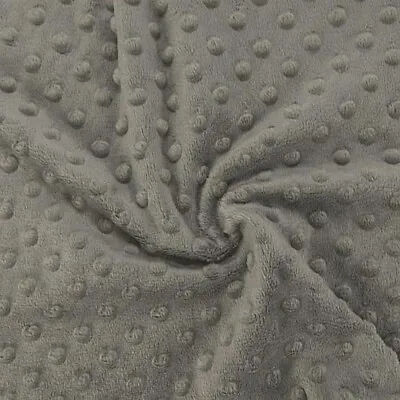 £5.50 • Buy  Supersoft Dimple Dot Cuddle Popcorn Soft Fleece Plush Fabric - Grey