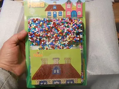 Hama House Set New In Box 2000 Beads Plus Template #4021 • $7.99